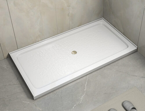 100% acrylic and reinforced factory direct the best price North American standard custom white acrylic bathroom’s shower base
